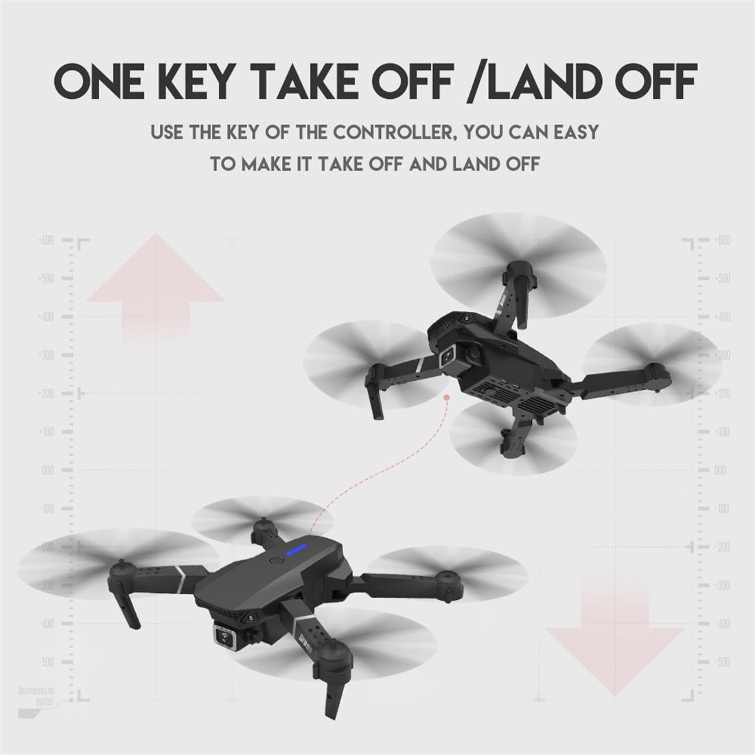 Foldable 4K Rc Quadcopter With Dual Hd Camera - Black-1915196669130051586