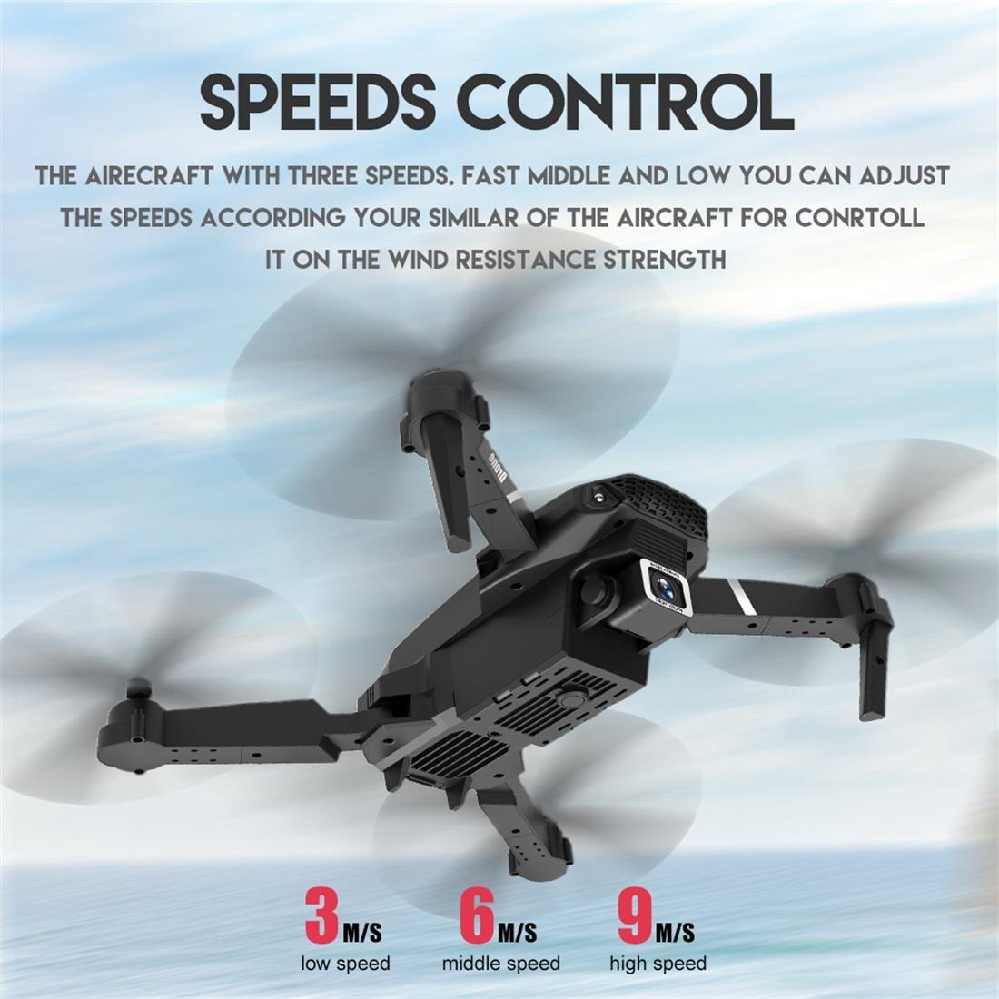 Foldable 4K Rc Quadcopter With Dual Hd Camera - Black-1915196669130051587