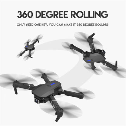 Foldable 4K Rc Quadcopter With Dual Hd Camera - Black-1915196669130051588