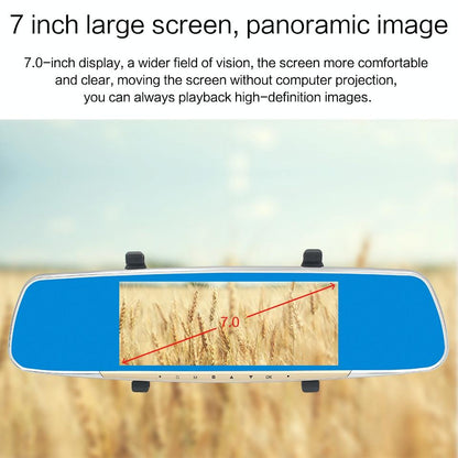 7 Lcd Touch Screen Rear View Mirror Car Recorder With Separate Camera-1915197505369411589