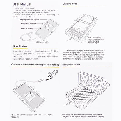 5W Fast Charging Qi Wireless Charger For Home And Car-1915197152053825541