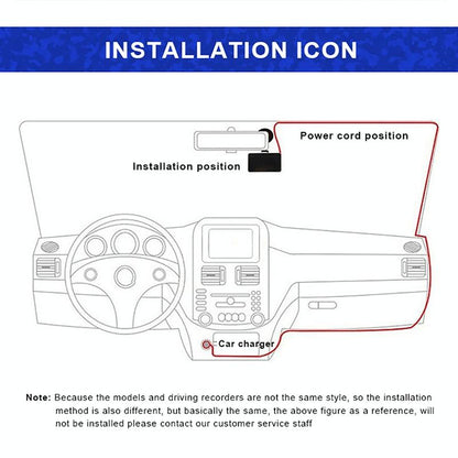 Full Hd 1080P Car Dvr With 170 Degree Wide Angle - 4 Inch Screen-1915197771820961800