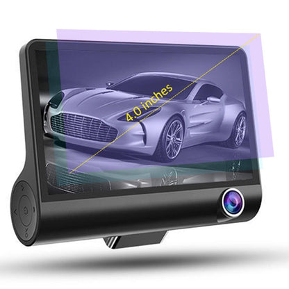 Full Hd 1080P 3-Channel Car Dvr With 4 Ips Screen 5Mp Camera And 170 Degree Wide Angle-1915197525934084104