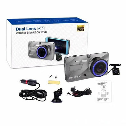 Smart Car Dual Lens Video Camera - Full Hd 1080P Motion Detection Tf Card Support-1964932360088719365