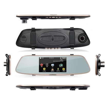 720P Dual Channel Car Black Box With 5 Ips Touch Screen Rear View Mirror-1915197505675595779