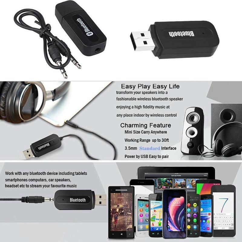 Portable Bluetooth Audio Adapter For M1 Player - Black-1915196744891764742
