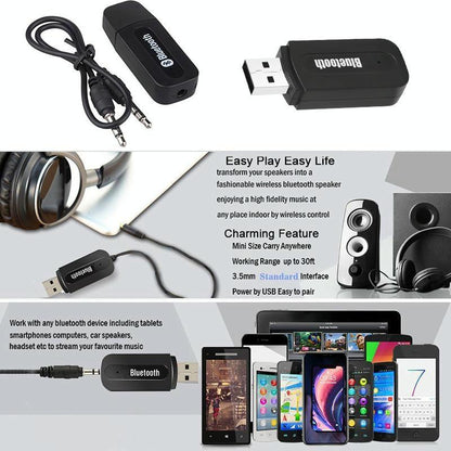 Portable Bluetooth Audio Adapter For M1 Player - Black-1915196744891764742