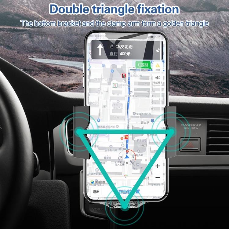 Wireless 10W Fast Charge Car Phone Holder With Voice Broadcast - Automatic-1915197730775502850