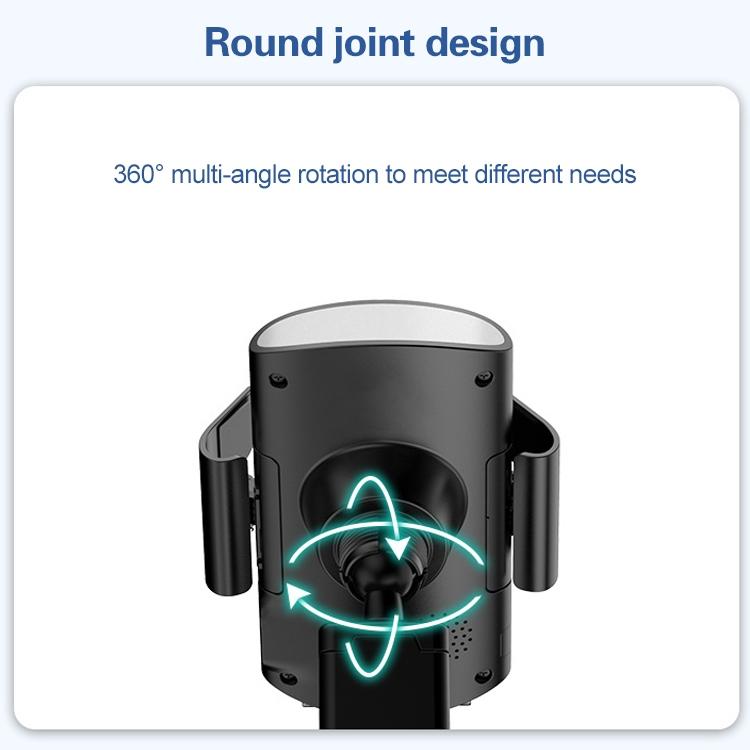 Wireless 10W Fast Charge Car Phone Holder With Voice Broadcast - Automatic-1915197730775502855