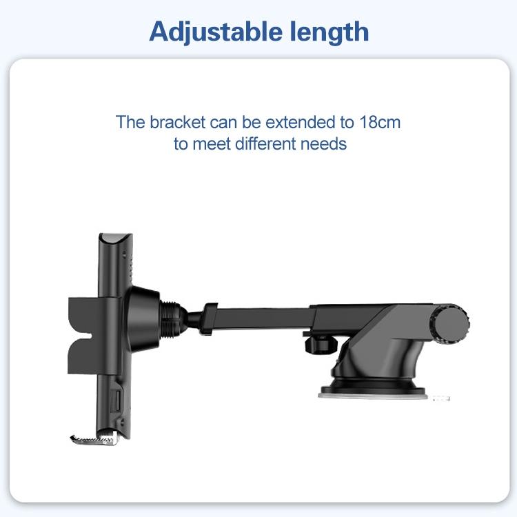 Wireless 10W Fast Charge Car Phone Holder With Voice Broadcast - Automatic-1915197730775502856