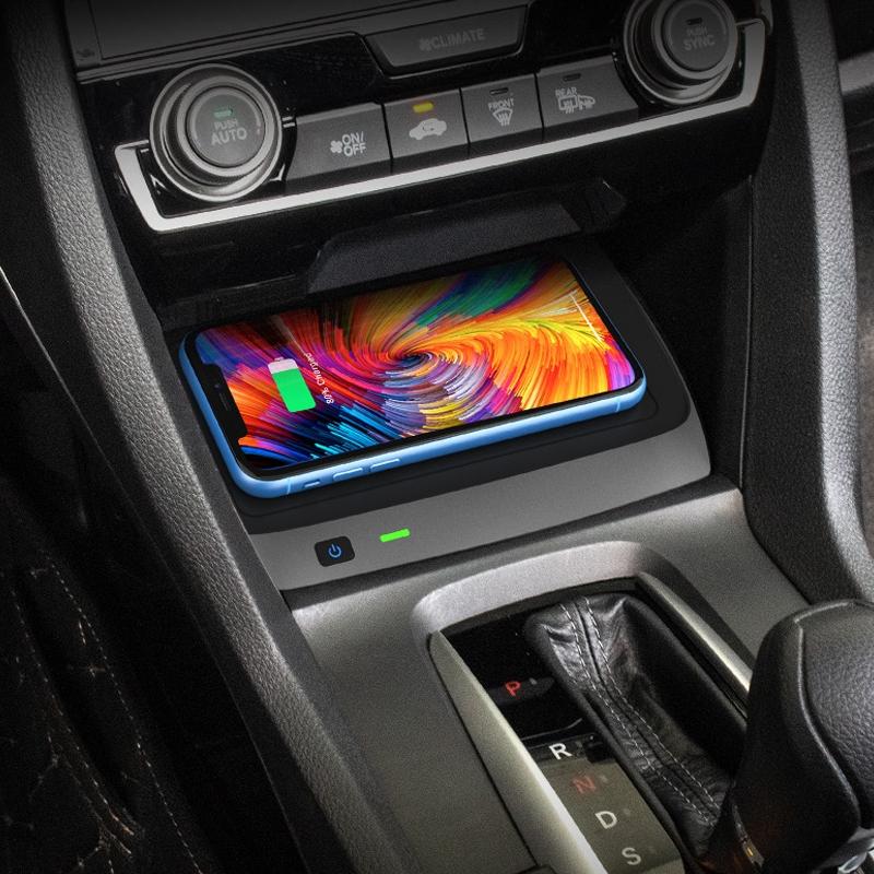 10W Wireless Charger For 2016-2021 Honda Civic - Qi Standard-1915197511048499202