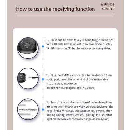 2-In-1 Bluetooth Adapter With Lcd Display - Black-1915196712738230281