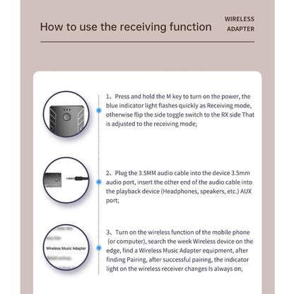 2-In-1 Bluetooth Audio Adapter T-19 Receiver / Transmitter-1915197822324576265