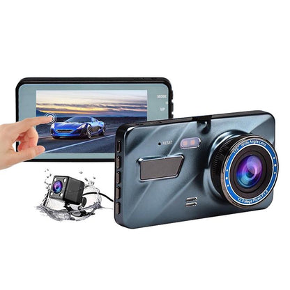 1080P Dual Recording Car Dvr With 4 Touch Screen Parking Monitoring & Loop Recording-1915198407031525384