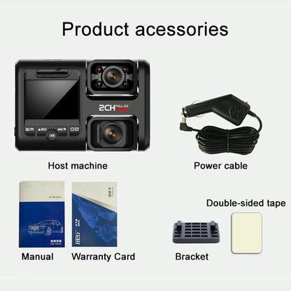 360-Degree Panoramic Dual-Lens Hd Driving Recorder With Wifi And Night Vision-1915197781270728708