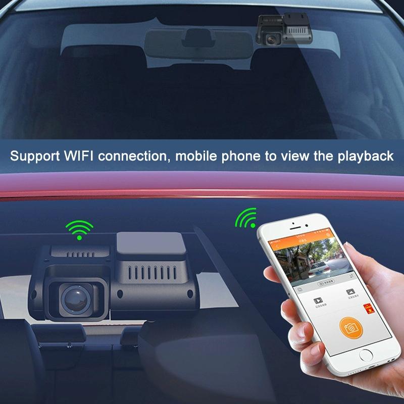 360-Degree Panoramic Dual-Lens Hd Driving Recorder With Wifi And Night Vision-1915197781270728710