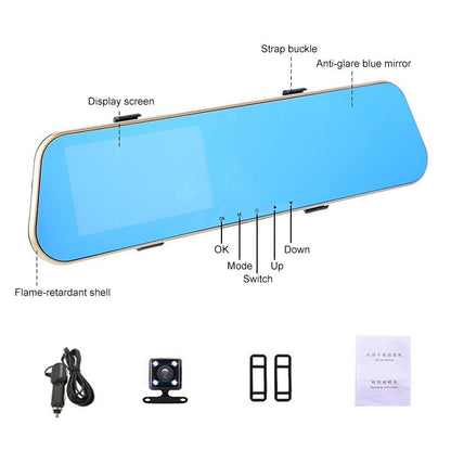 1080P Hd Dual Record Driving Recorder With Night Vision - 4.5 Inch-1915198083004764161