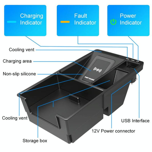 Wireless Charger For Audi A4L 2017-2022 - 10W Quick Charge Qi Standard-1915197401593942017