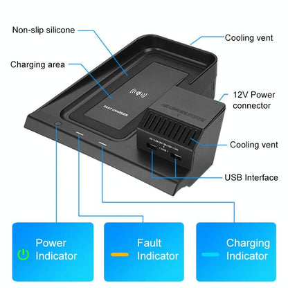10W Wireless Charger For Honda Avancier / Urv 2017-2020 Qi Standard Quick Charging-1915197600525586433