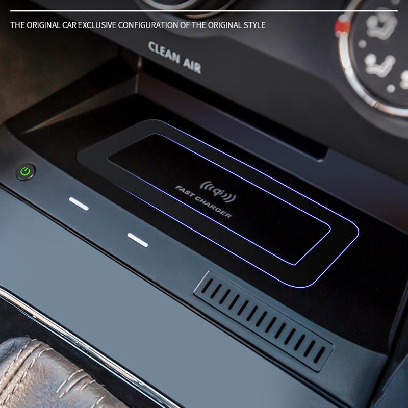10W Wireless Charger For Volkswagen Tiguan 2017-2021 - Qi Standard Quick Charging-1915197111440379909