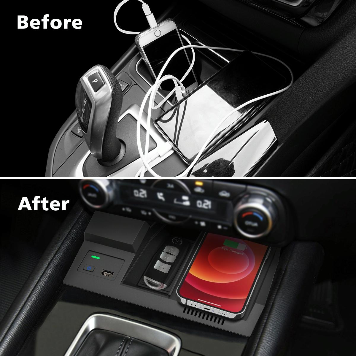 10W Wireless Charger For Mazda Cx-5 2017-2020 - Qi Standard-1915197526814887941