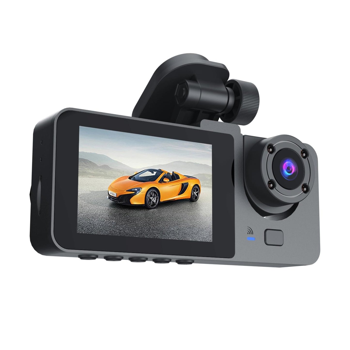 Black A2 Triple Lens Car Dash Camera Recorder-1922443418571771905