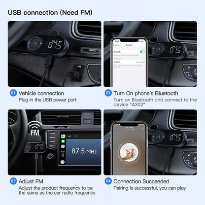 Wireless Car Bluetooth 5.2 Audio Receiver With Hands-Free Calling-1915197015281766406