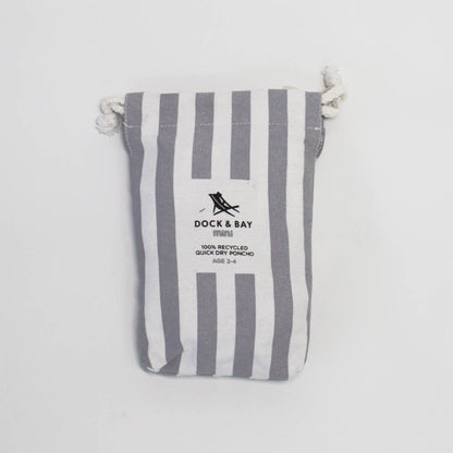 Dock & Bay: Poncho Mini Cabana Collection -  Goa Grey Xs-1973193545565212674