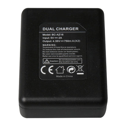 Usb Dual Battery Charger For Xiaomi Xiaoyi Ii 4K Camera-1915198226017947650