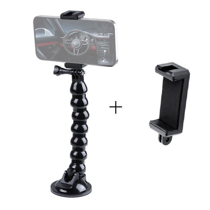 Flexible Suction Cup Mount With Cold Shoe And Phone Clamp-1915196723668586496