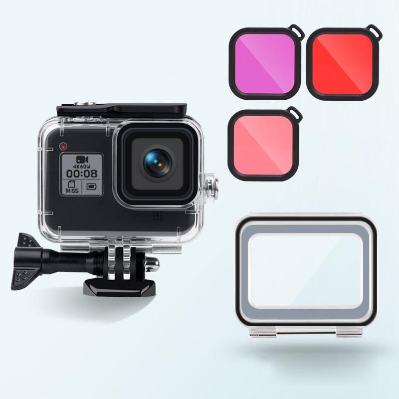 Waterproof Case For Gopro Hero8 With Touch Back Cover And Lens Filter - 45M-1915197007056736257