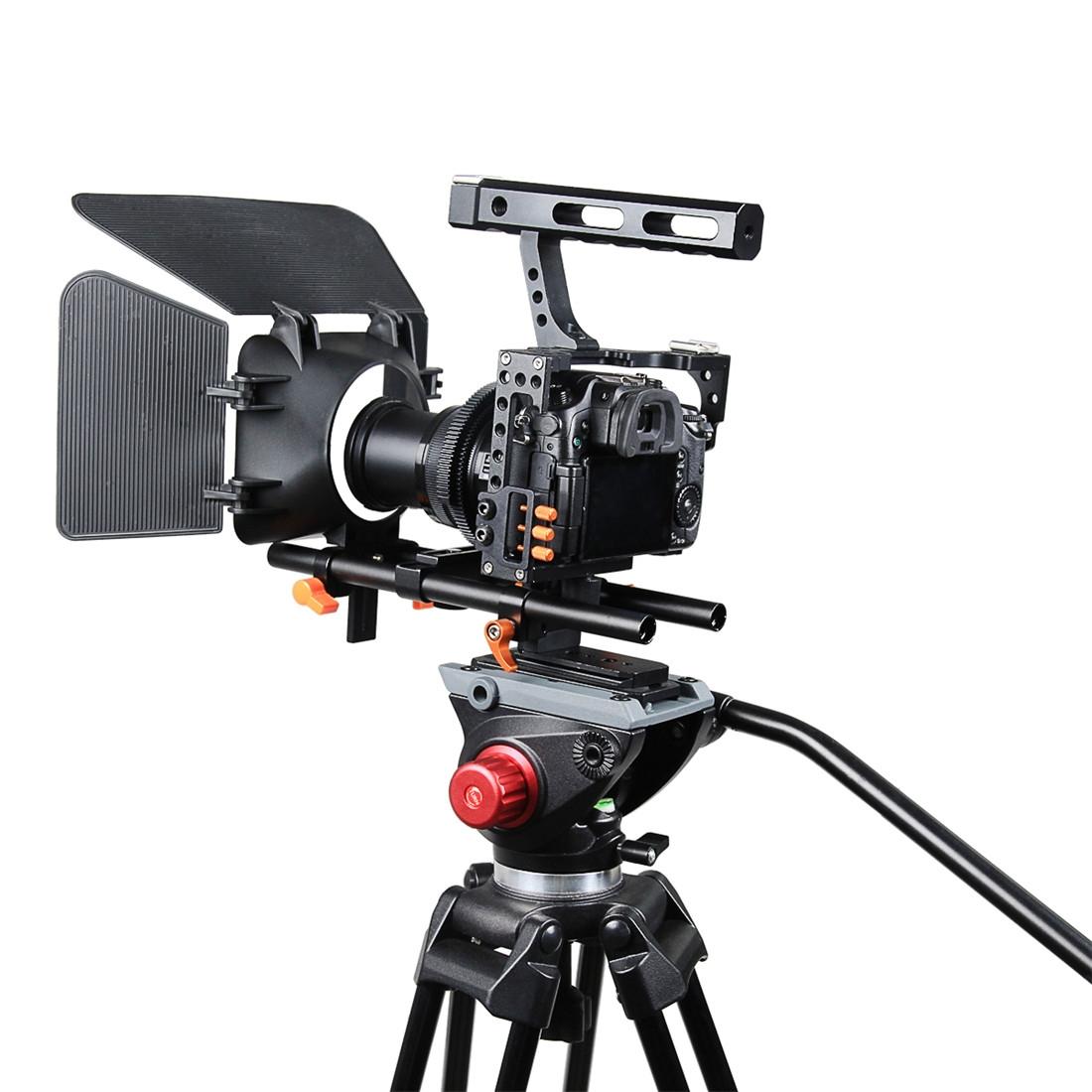 Sony A7 Cage Set With Stabilizer Follow Focus And Matte Box - Orange-1915196535335948296