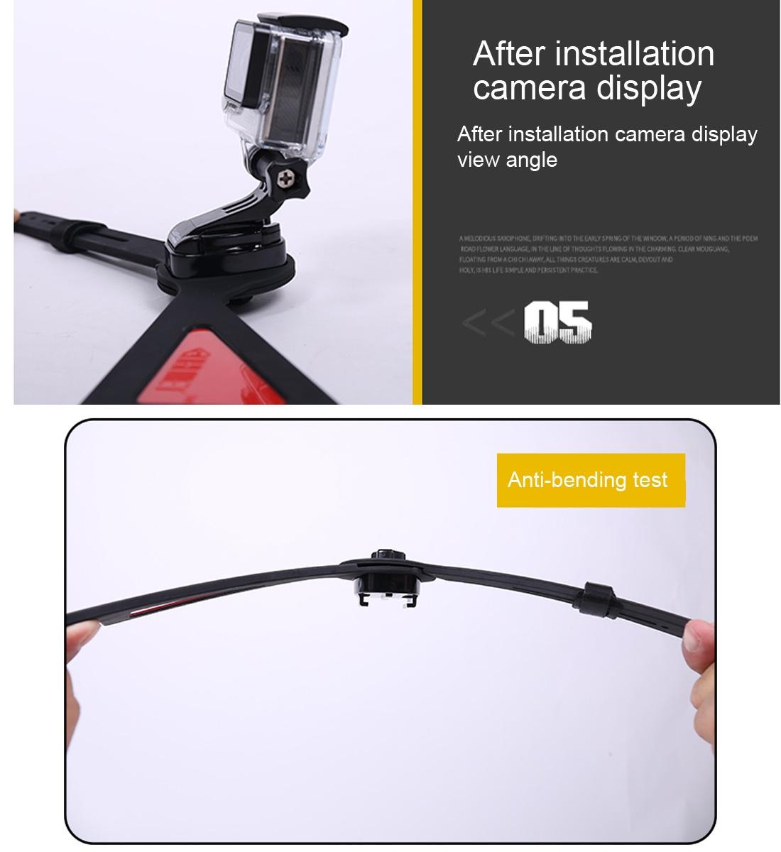 360 Degree Selfie Mount For Action Cameras With Flex Clamp-1915196784641183749