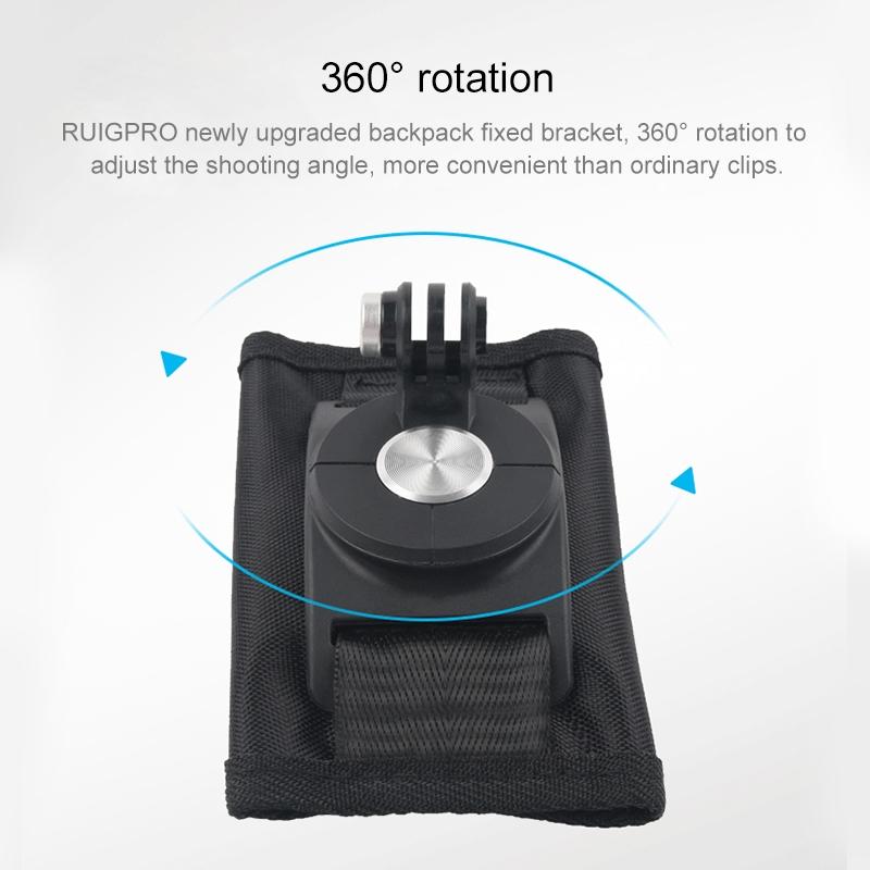 360 Degree Rotating Quick Release Backpack Strap Mount For Gopro Hero12-1915196746493988870