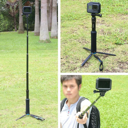 Foldable Tripod Selfie Stick For Action Cameras - 23.5-81Cm Length-1915197152213209091
