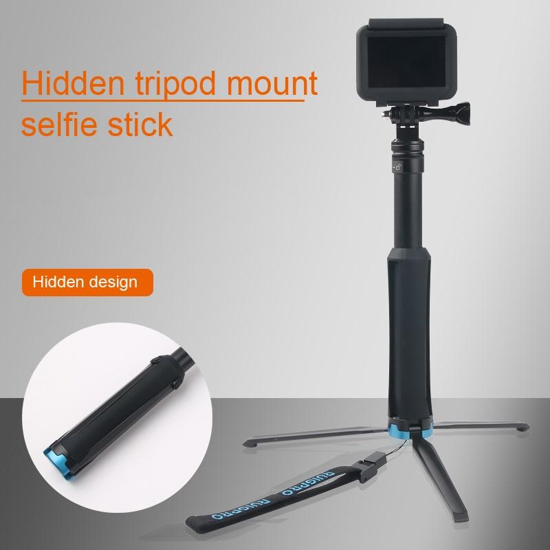 Foldable Tripod Selfie Stick For Action Cameras - 23.5-81Cm Length-1915197152213209097