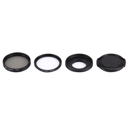 Professional 40.5Mm Lens Filter Kit For Gopro Hero4 / 3 / 3+ With Waterproof Housing And Adapter Ring-1915197511929303041