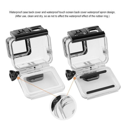 Waterproof Touch Back Cover For Gopro Hero7 - White / Silver-1915197288167378946
