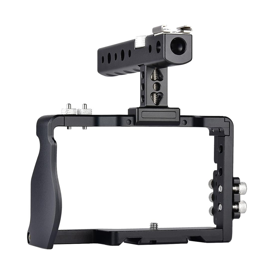 Sony A6000 / A6300 / A6500 / A6400 Camera Cage Stabilizer With Handle - Black-1915196750268862465