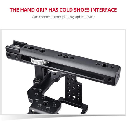 Sony A7 Camera Cage Stabilizer For Video - Black-1915196778731409410