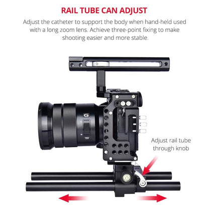 Sony A7 Camera Cage Stabilizer For Video - Black-1915196778731409415