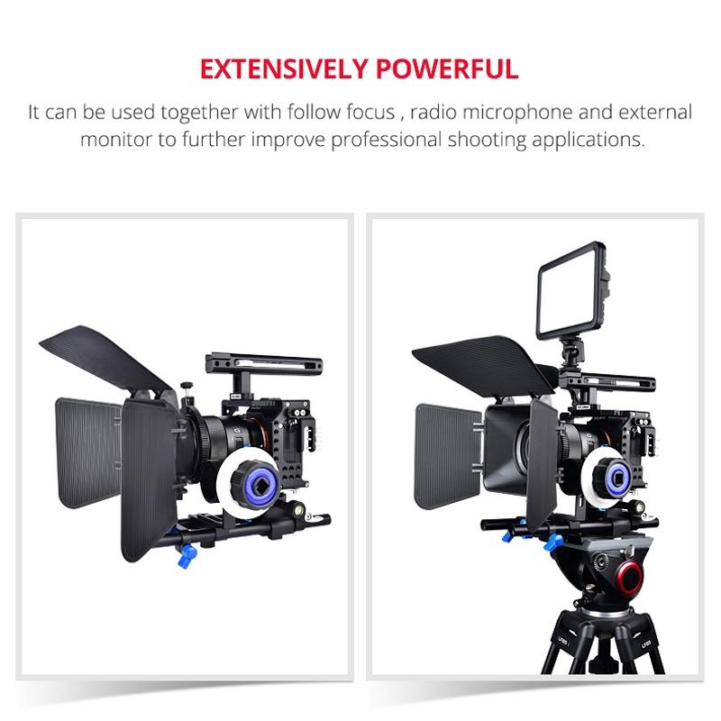 Sony A7 Camera Cage Stabilizer For Video - Black-1915196778731409417