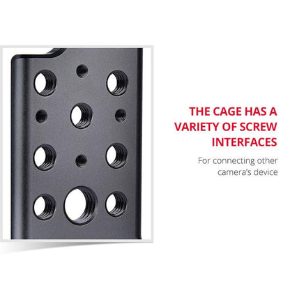 Video Camera Cage Stabilizer For Sony A7K / A72 / A73 / A7S2 / A7R3 / A7R2 / A7X Black-1915196805742727176