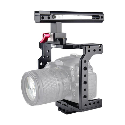 Video Camera Cage Stabilizer - Black Handle-1915196502276444160