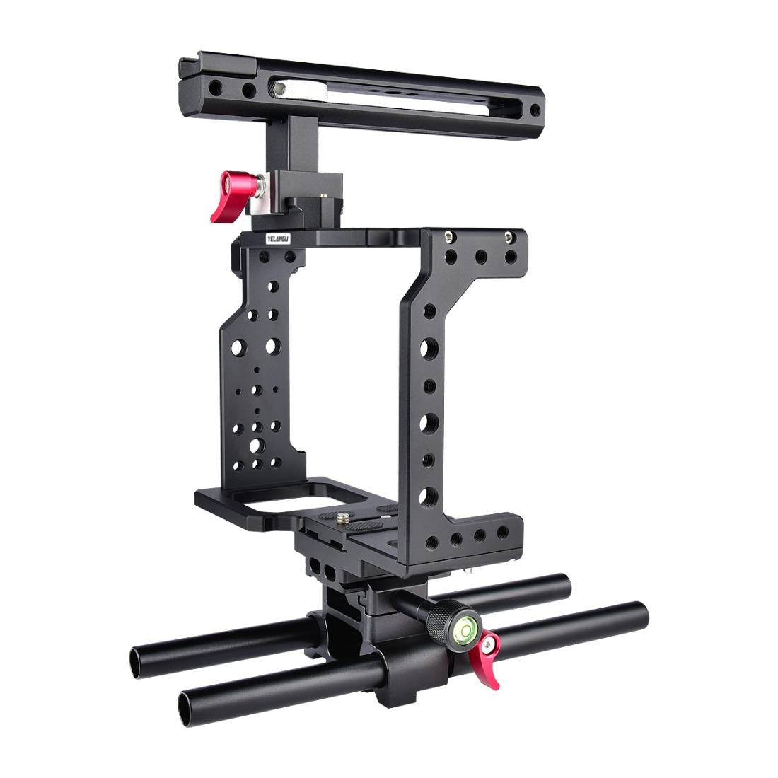 Video Camera Cage Stabilizer - Black Handle-1915196502276444161