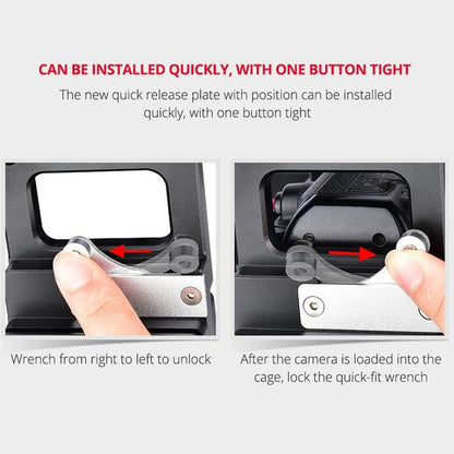 Video Camera Cage Stabilizer - Black Handle-1915196502276444162