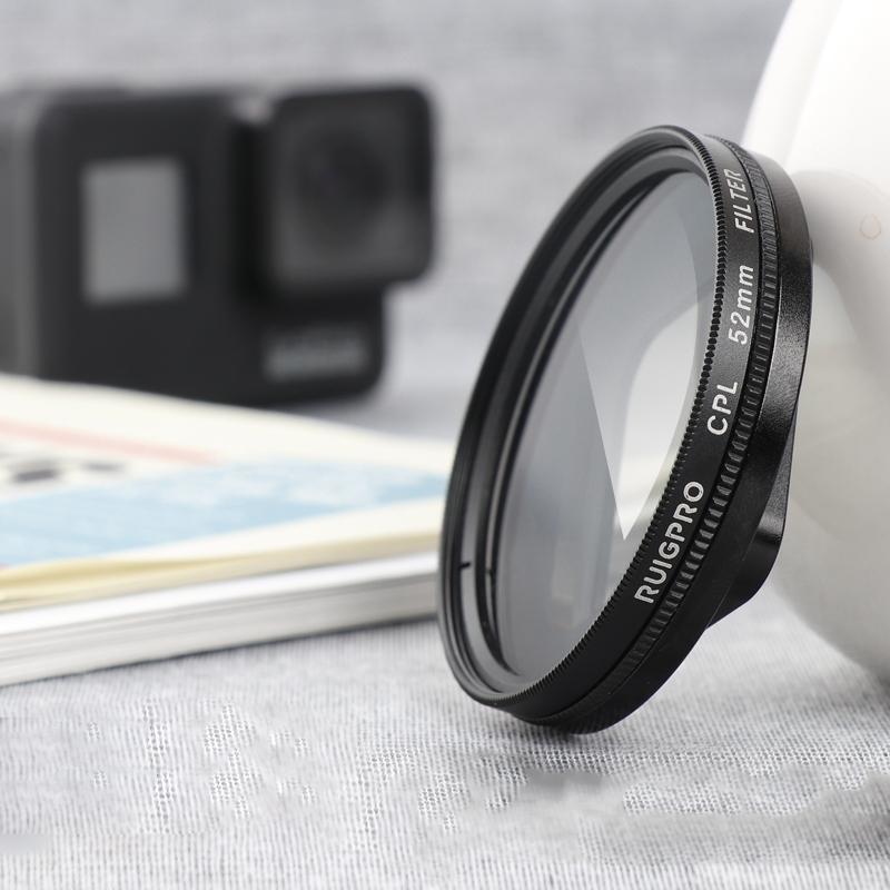 52Mm Professional Filter Set For Gopro Hero 7 / 6 / 5 With Adapter And Lens Cap-1915196990237577217