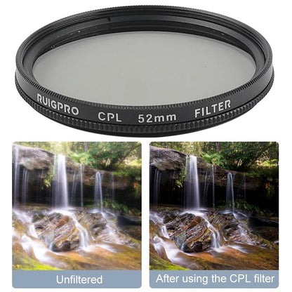 52Mm Professional Filter Set For Gopro Hero 7 / 6 / 5 With Adapter And Lens Cap-1915196990237577224