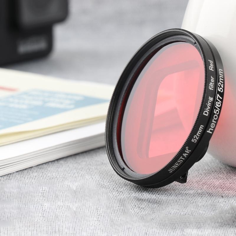 52Mm Lens Filter Kit For Gopro Hero 7 / 6 / 5 With Adapter And Cap-1915198230153531392
