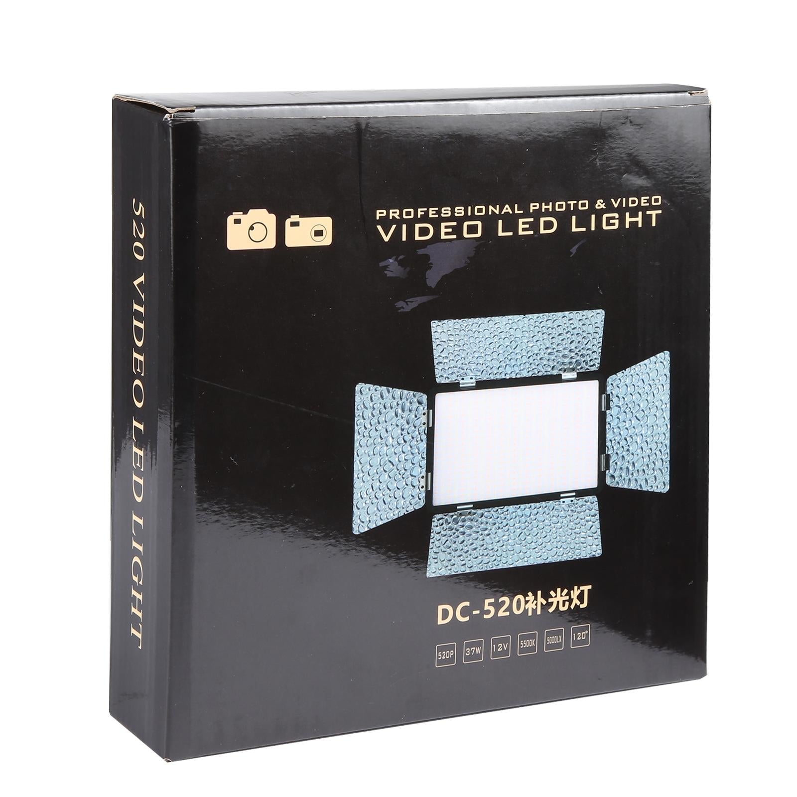 Professional Led Studio Light For Vlogging & Photography - 520 Leds 4100Lm - Canon / Nikon Dslr Compatible-1915197201269788681